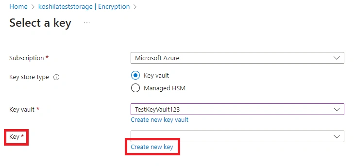 Create Key