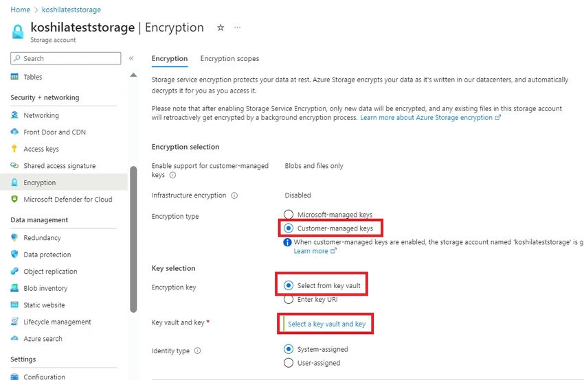 Customer Managed Key