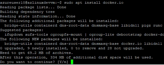 Setting Up Docker in Linux VM for Container Apps