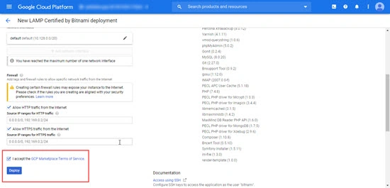 Setting Up LAMP Certified By Bitnami In Google Cloud Platform