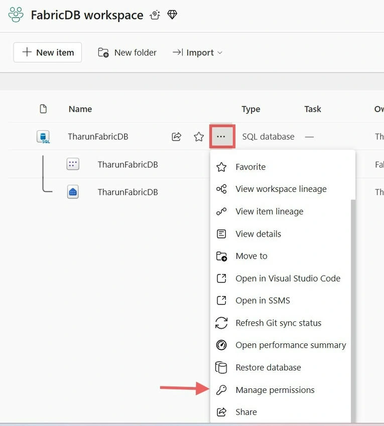 Manage Permissions