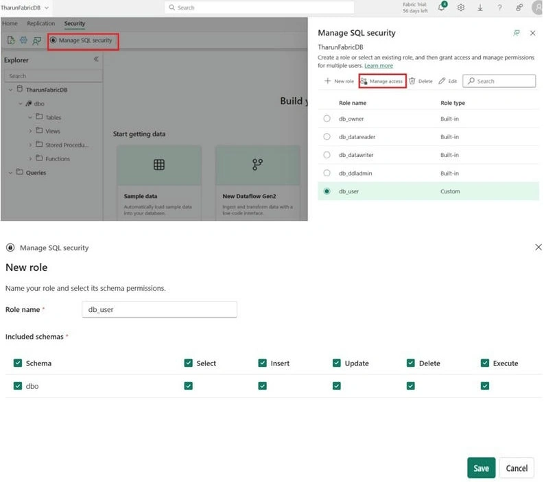 Manage SQL Security