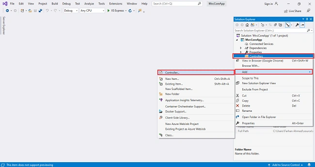 Setting Up MVC Core 3.0 Application With Empty Template