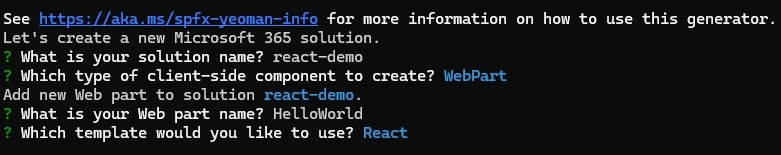 React