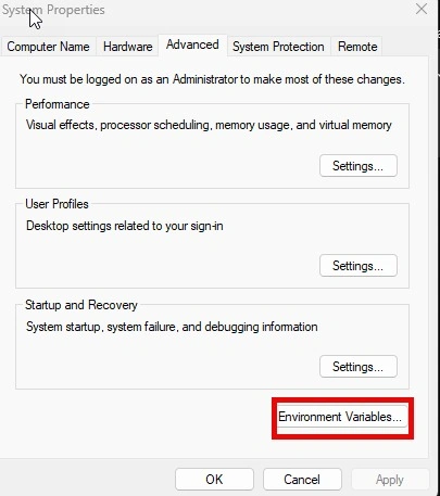 System Properties