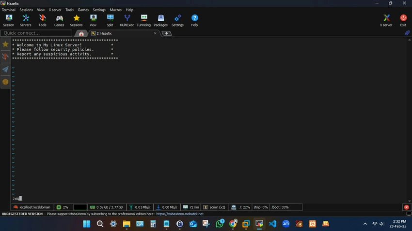 Exit file