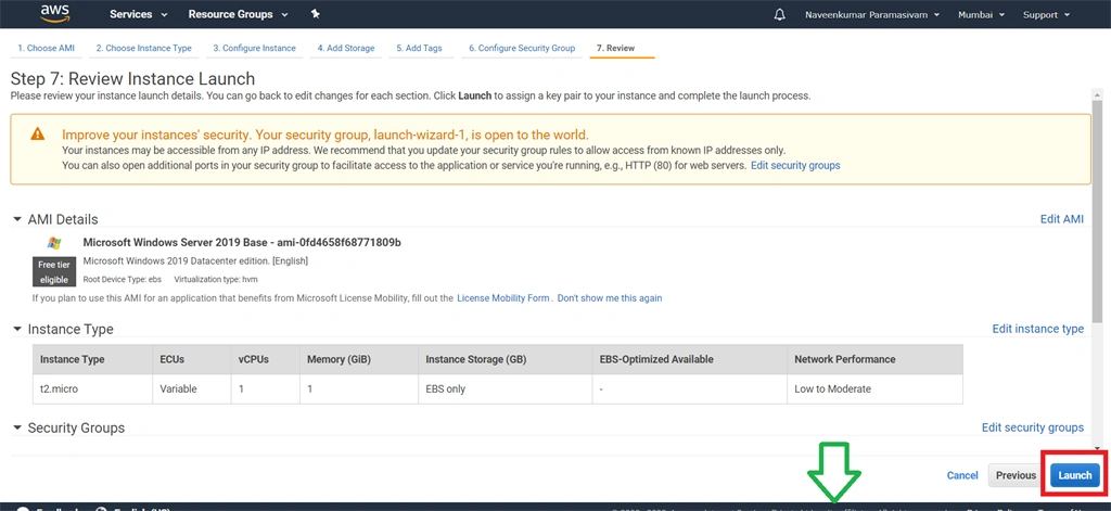 Setup Amazon EC2 Windows Instance