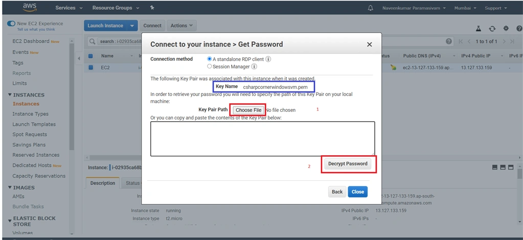 Setup Amazon EC2 Windows Instance