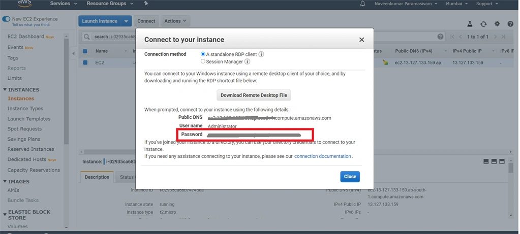 Setup Amazon EC2 Windows Instance