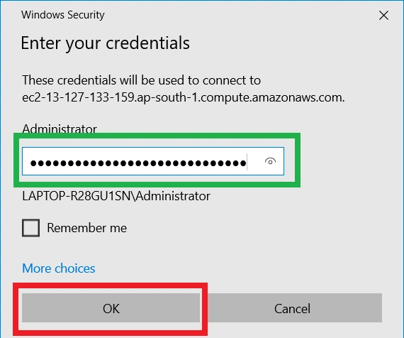 Setup Amazon EC2 Windows Instance