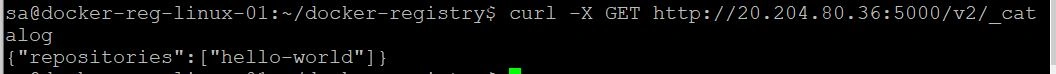 setup a basic private docker registry