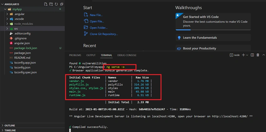 Setup and Running Angular15 App Locally From VS Code