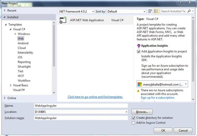 Asp.Net Web Application project