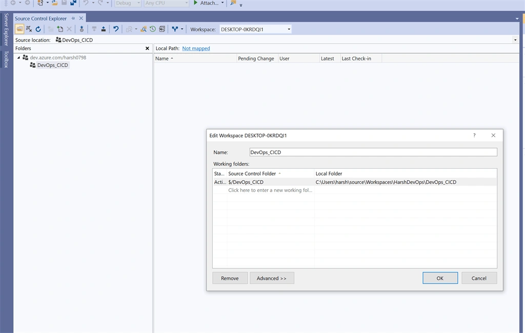 Configure Source Control