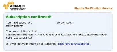 SNS subscription