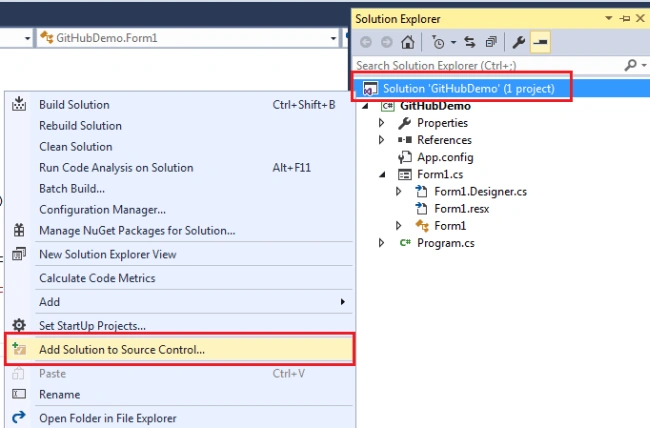 Setup GitHub With .Net Project