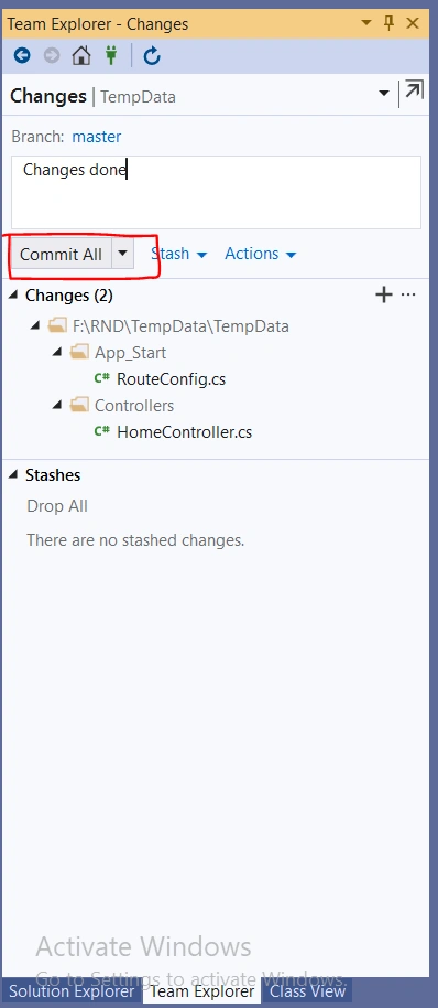 Setup GitHub With .Net Project