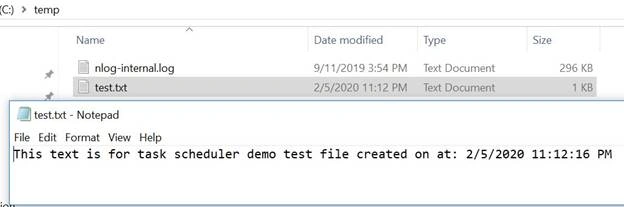 Setup Task Scheduler To Run Application