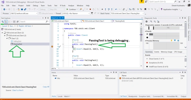 Setup xUnit.net Unit Testing In Class Library Project