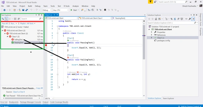 Setup xUnit.net Unit Testing In Class Library Project