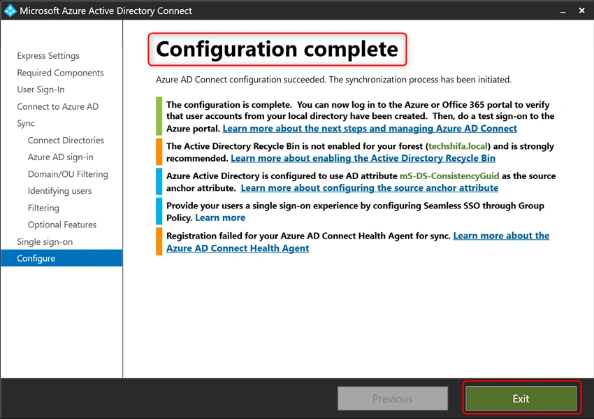 Setup Your Hybrid Environment Using Azure AD Connect