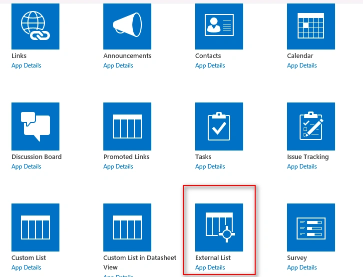 External List