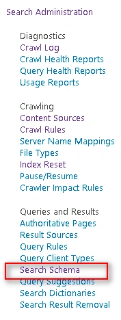 Search Schema