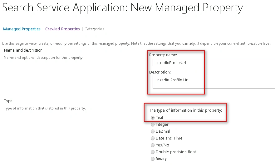 Managed Property