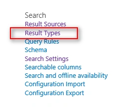Result Types