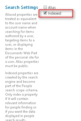 Indexed