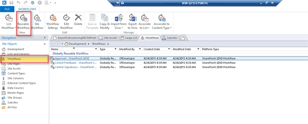 workflows