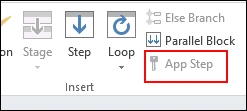 By default App Step is being disable