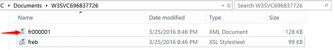 XML file
