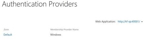 Authentication Provider