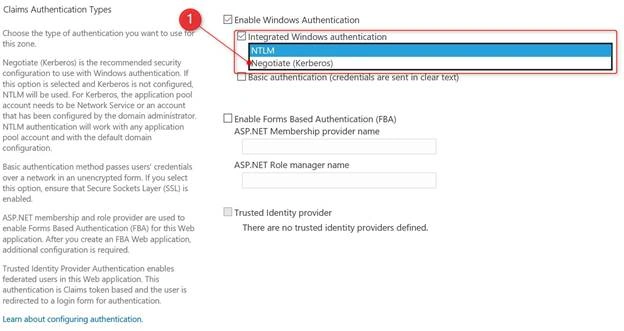 Authentication Type