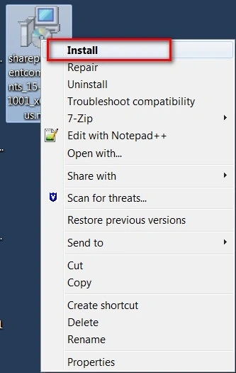 Install