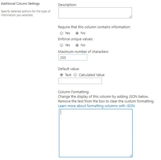 SharePoint Column Formatting - Display Single Link Of Text As Hyperlink