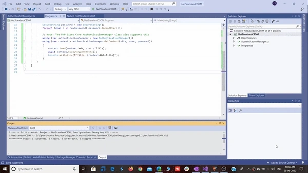 SharePoint CSOM For .NET Standard