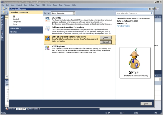 SharePoint Software Factory