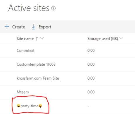 SharePoint - Emoji In Site Name