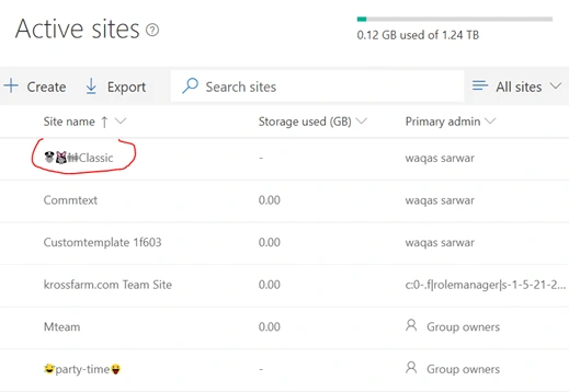 SharePoint - Emoji In Site Name