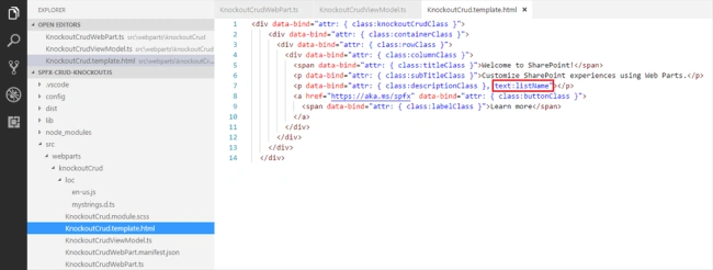 SharePoint Framework - CRUD operations using Knockout JS