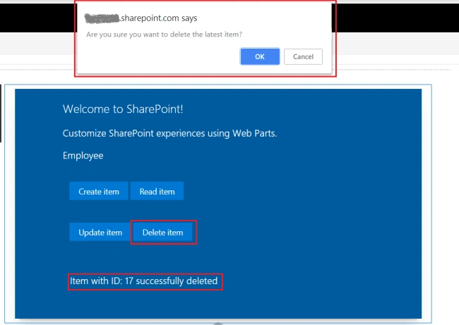 SharePoint Framework - CRUD operations using Knockout JS