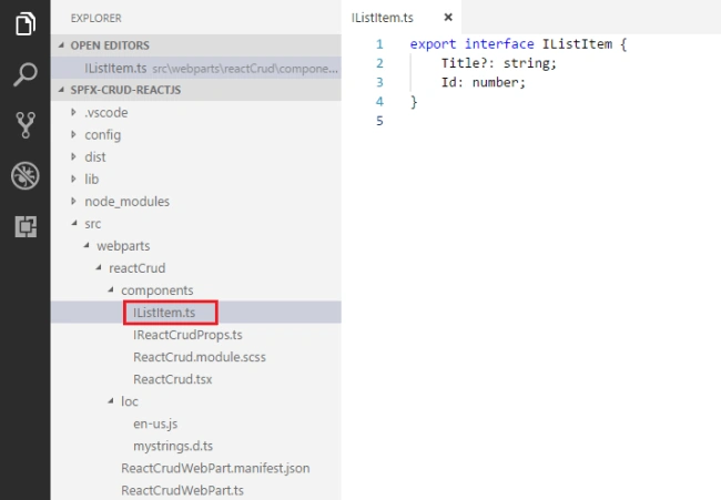 SharePoint Framework CRUD Operations Using ReactJS