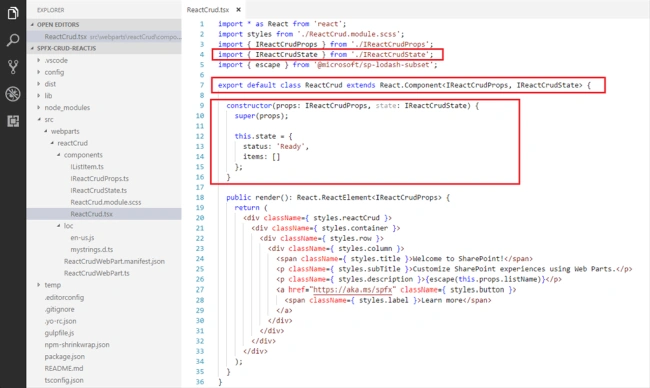 SharePoint Framework CRUD Operations Using ReactJS