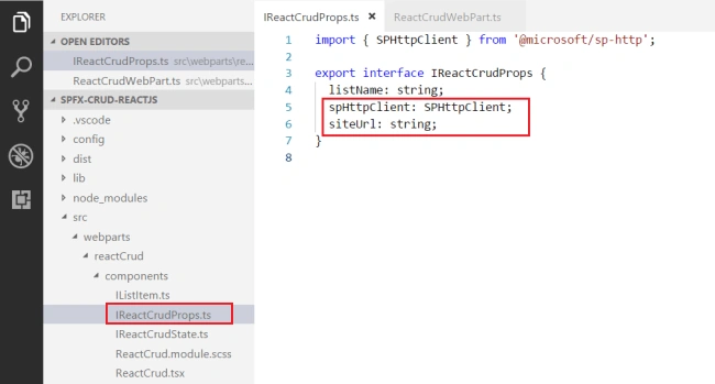 SharePoint Framework CRUD Operations Using ReactJS