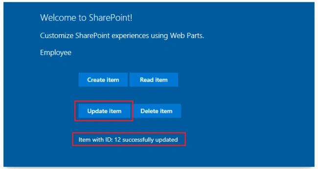 SharePoint Framework CRUD Operations Using ReactJS