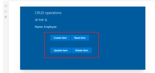 SharePoint Framework - CRUD operations using SP PNP JS