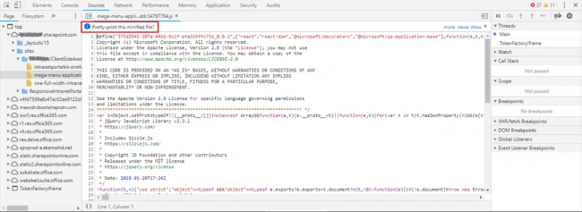 SharePoint Framework - Debugging SPFx Solutions