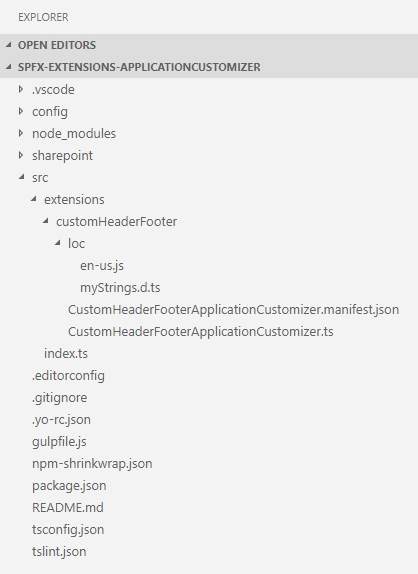 SharePoint Extension Solution Structure